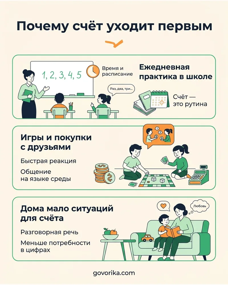 Почему счёт уходит первым — инфографика