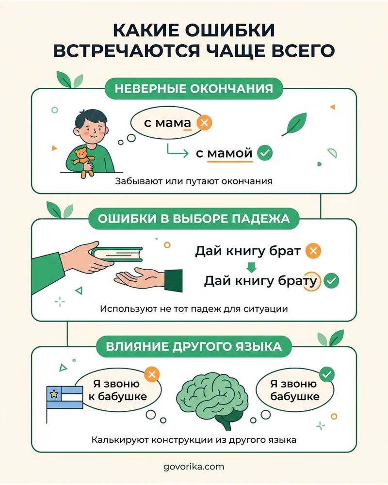 Какие ошибки встречаются чаще всего — инфографика