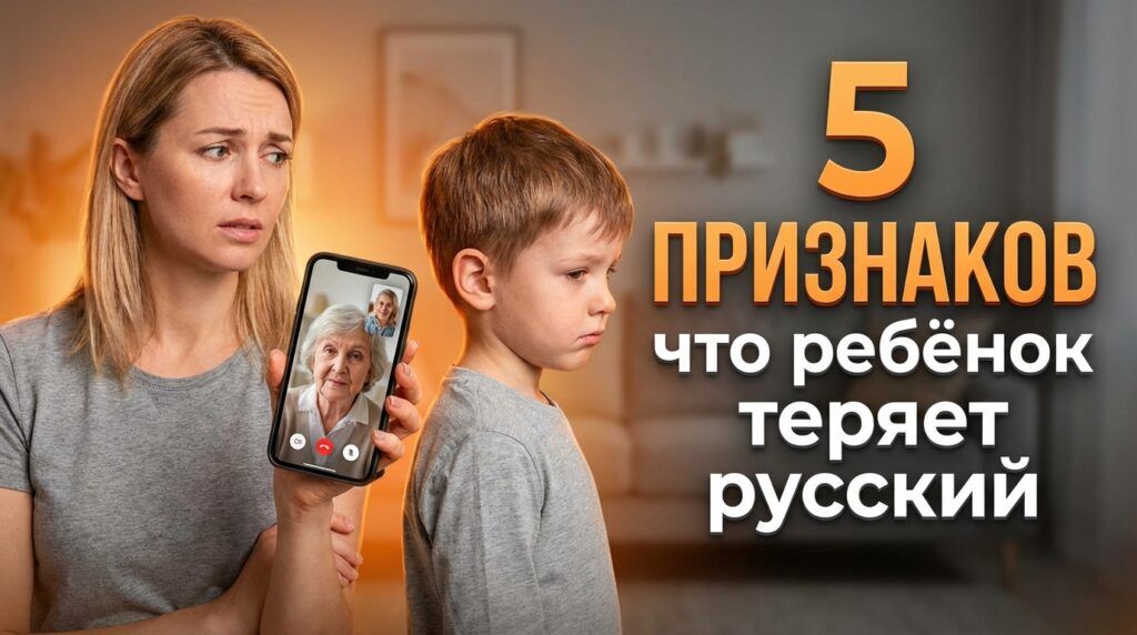5 признаков потери родного языка у ребёнка за рубежом