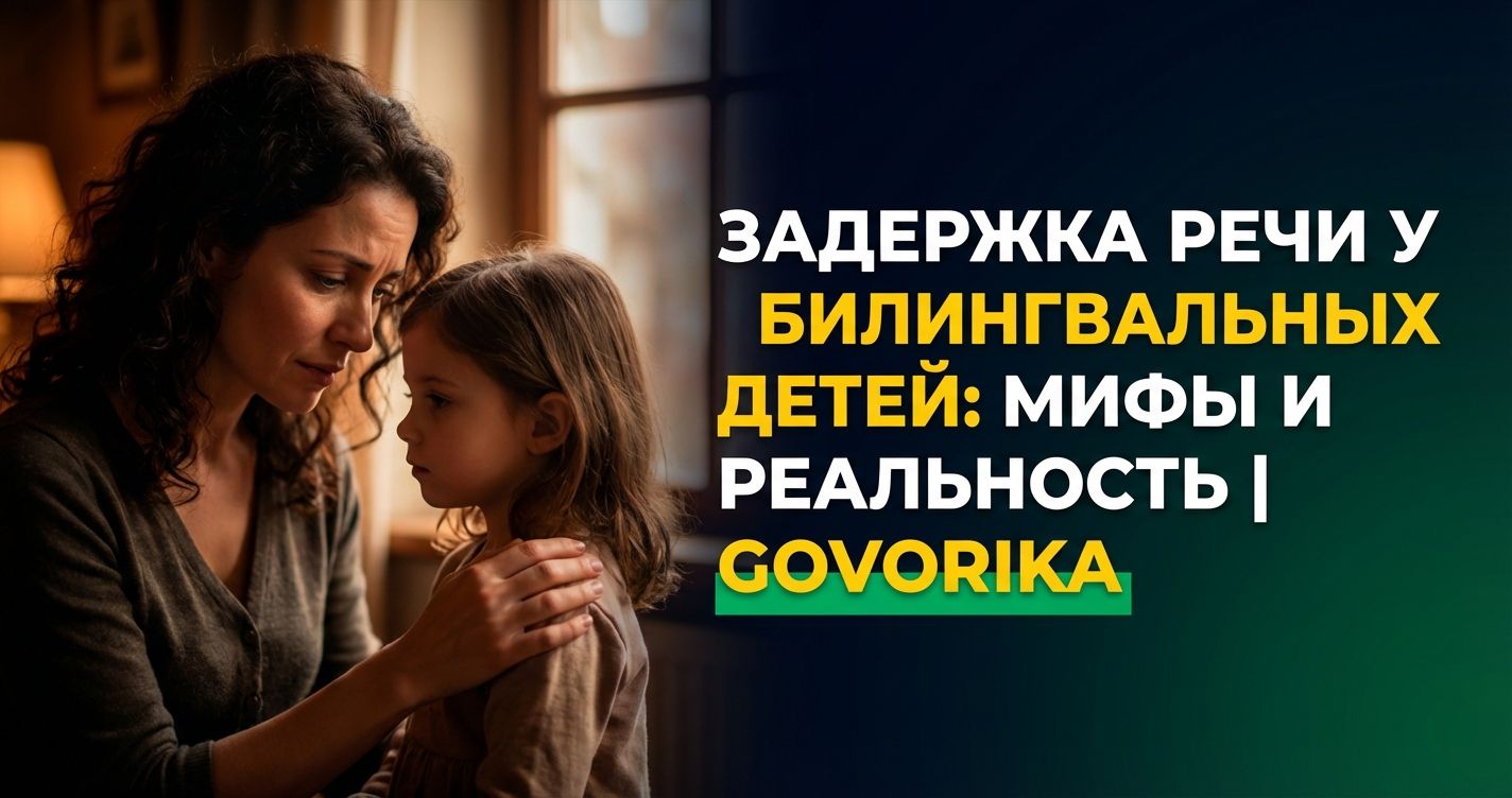 Cover: Задержка речи у билингвальных детей: мифы и реальность | GOVORIKA