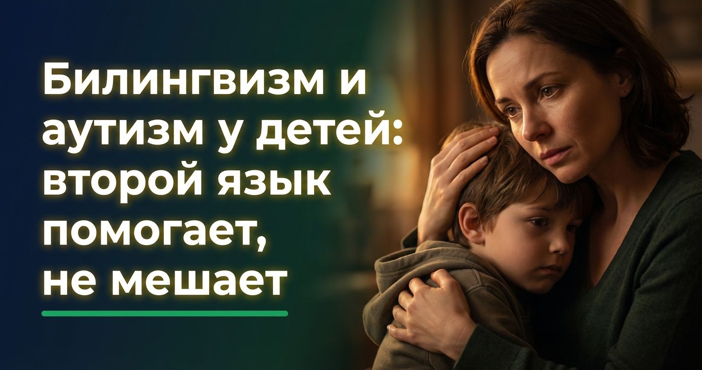 Cover: Билингвизм и аутизм у детей: второй язык помогает, не мешает