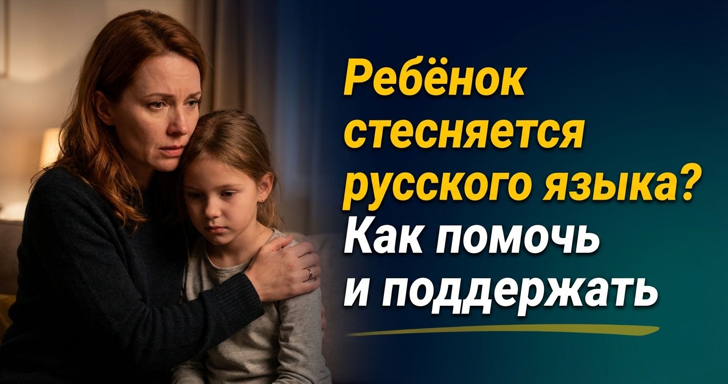 Cover: Ребёнок стесняется русского языка? Как помочь и поддержать