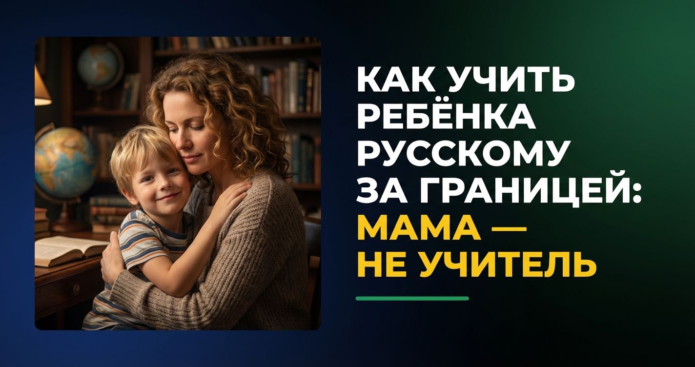 Cover: Как учить ребёнка русскому за границей: мама — не учитель