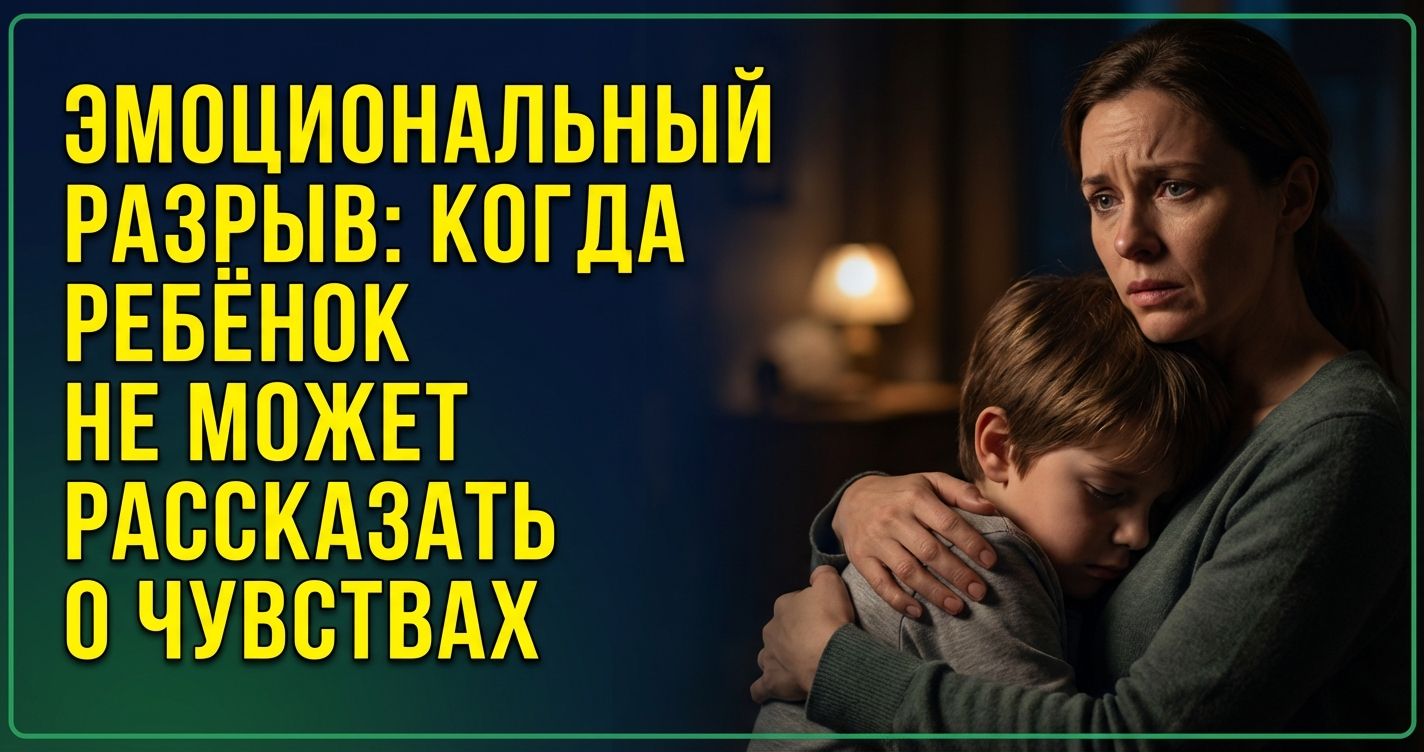 Cover v2: Эмоциональный разрыв: когда ребёнок не может рассказать о чувствах