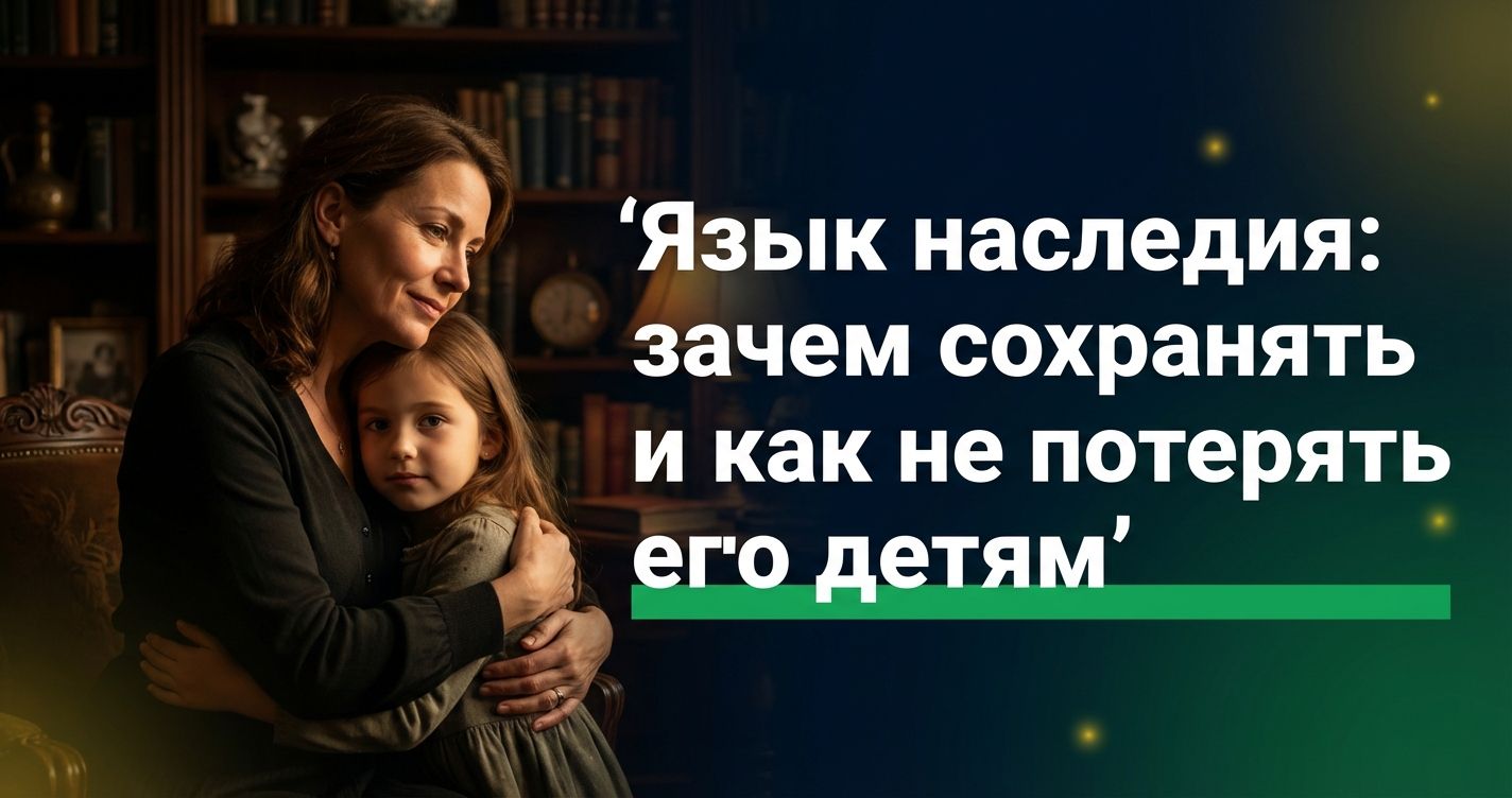 Cover: Язык наследия: зачем сохранять и как не потерять его детям