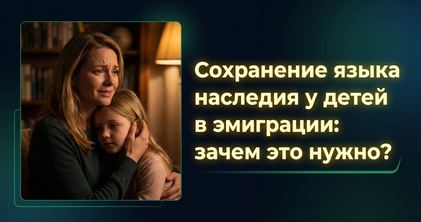 Cover: Сохранение языка наследия у детей в эмиграции: зачем это нужно?