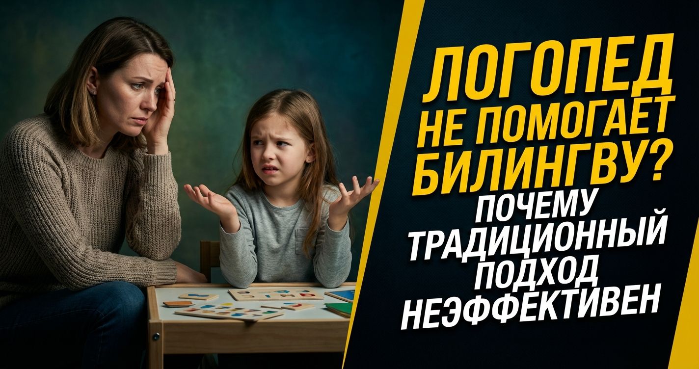 Cover: Логопед не помогает билингву? Почему традиционный подход неэффективен