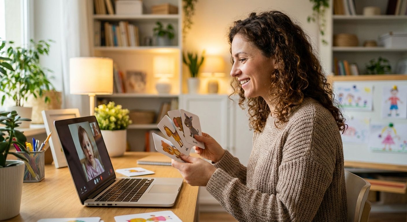 Онлайн-занятие с ребенком