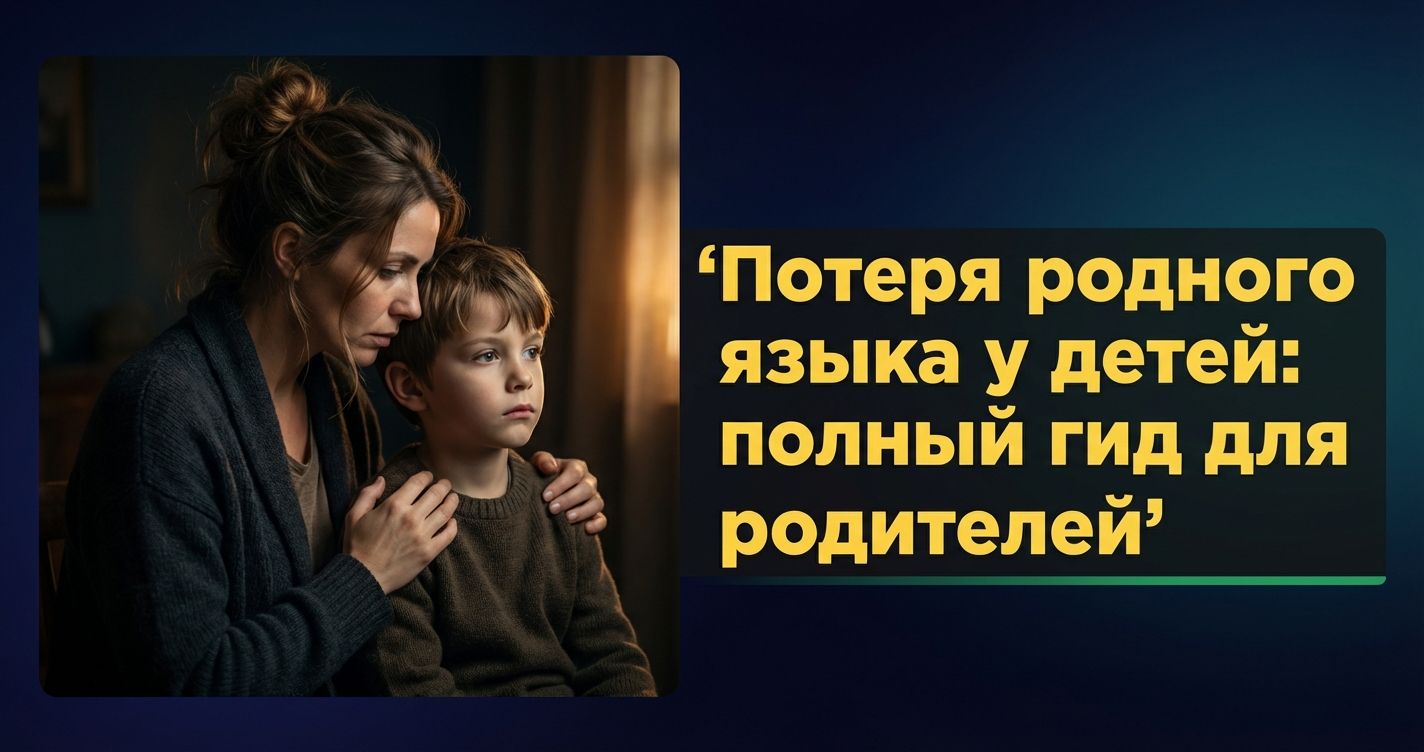 Cover v2: Потеря родного языка у детей: полный гид для родителей