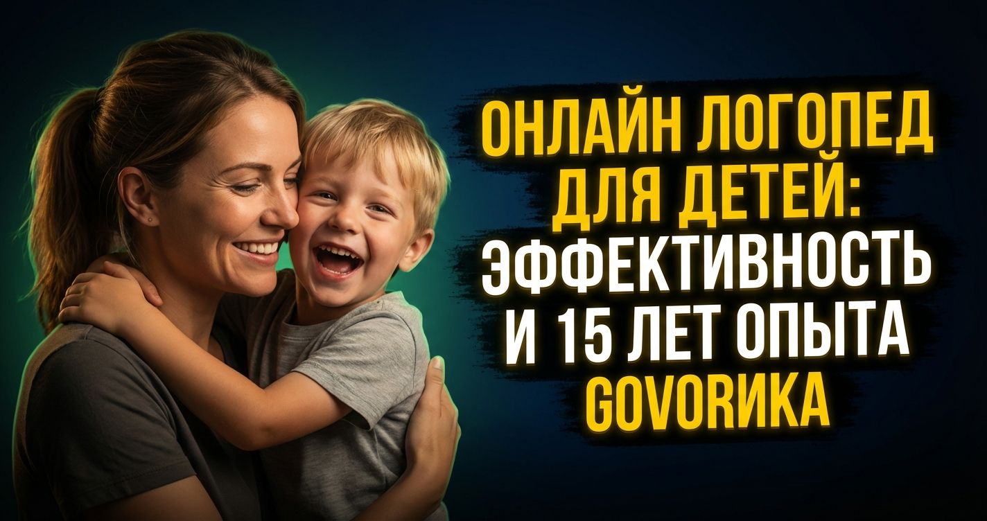Cover: Онлайн логопед для детей: эффективность и 15 лет опыта GOVORIKA