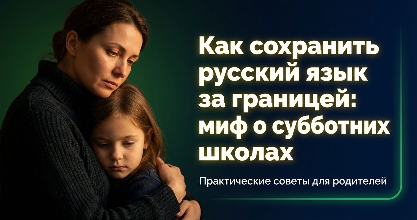 Cover: Как сохранить русский язык за границей: миф о субботних школах