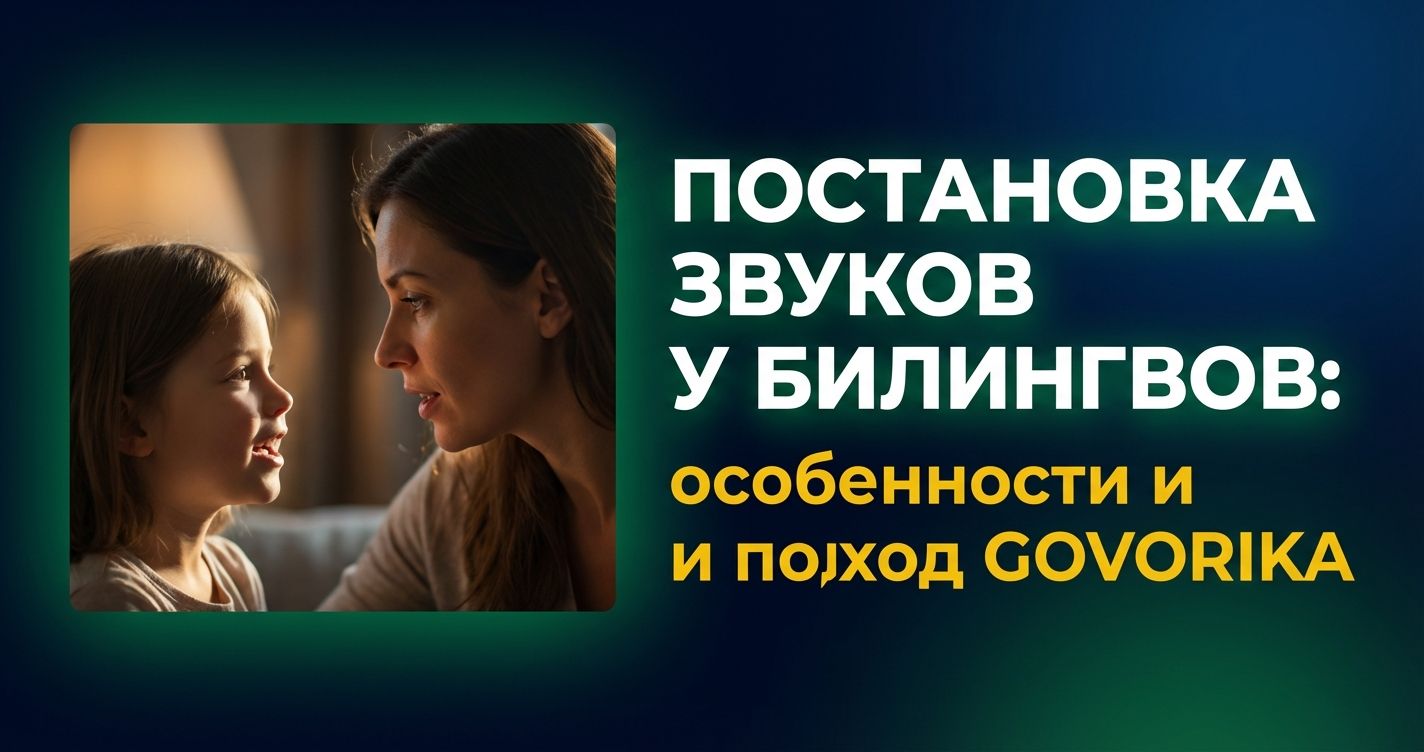 Cover: Постановка звуков у билингвов: особенности и подход GOVORIKA