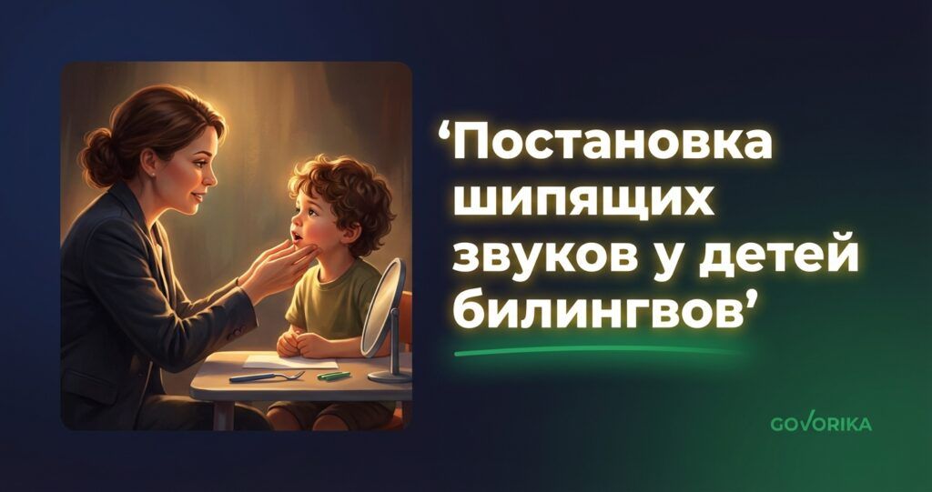 Постановка шипящих звуков у детей билингвов — GOVORIKA